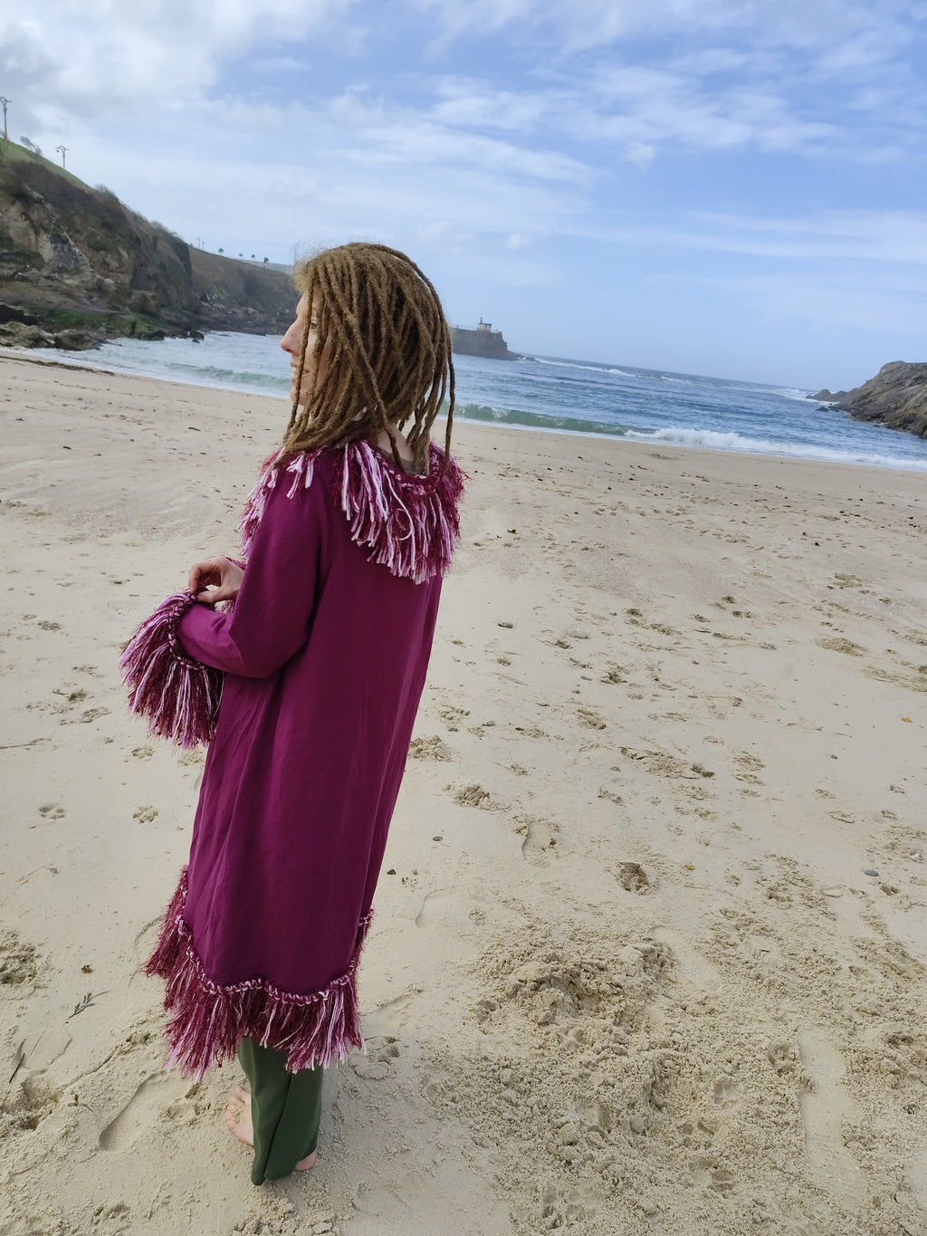 Chaqueta estampada estilo boho