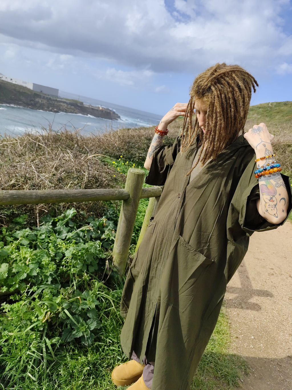 Chaqueta Boho Oversize Larga – Esencia Chumbera