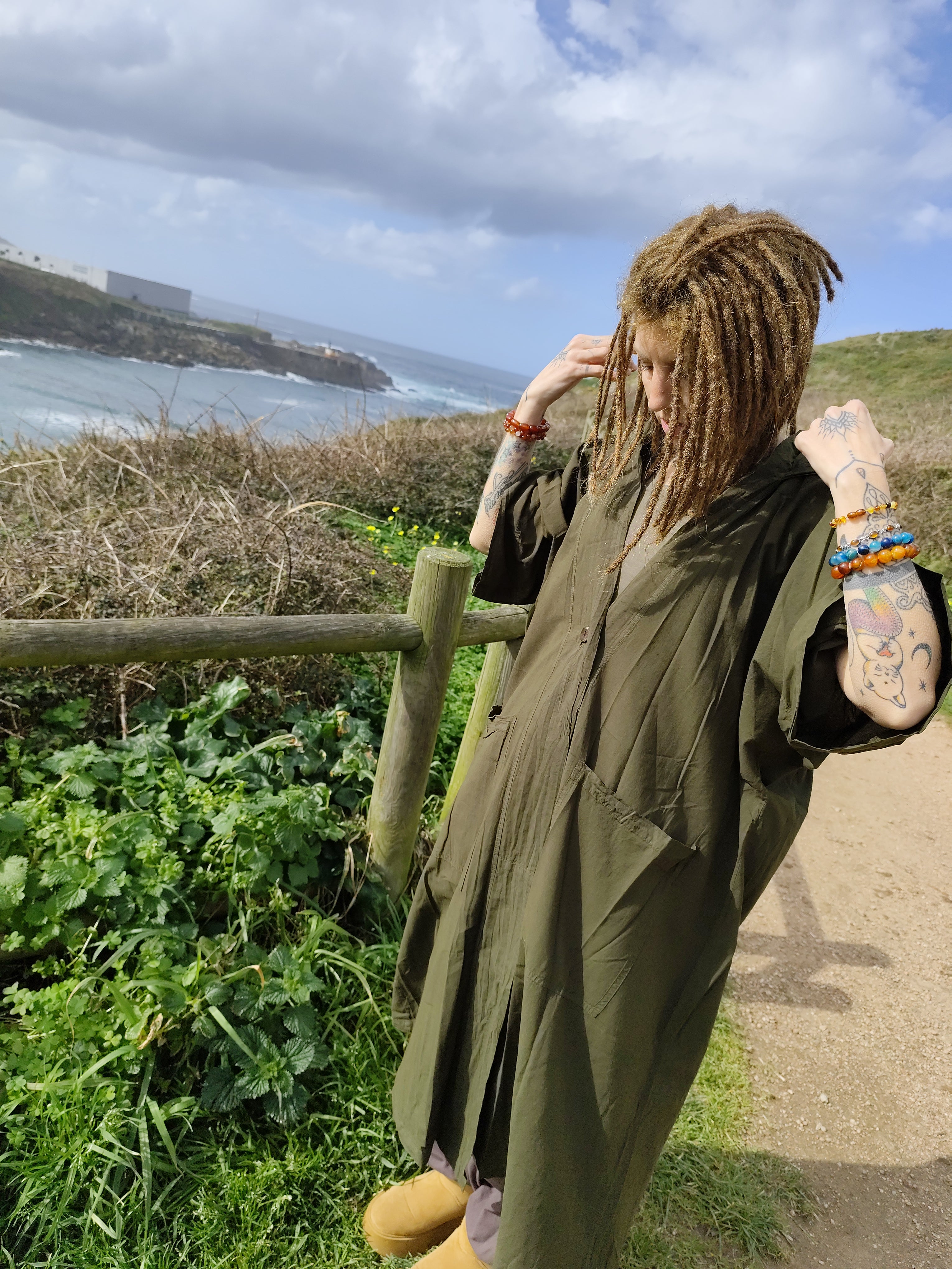 Chaqueta Boho Oversize Larga – Esencia Chumbera