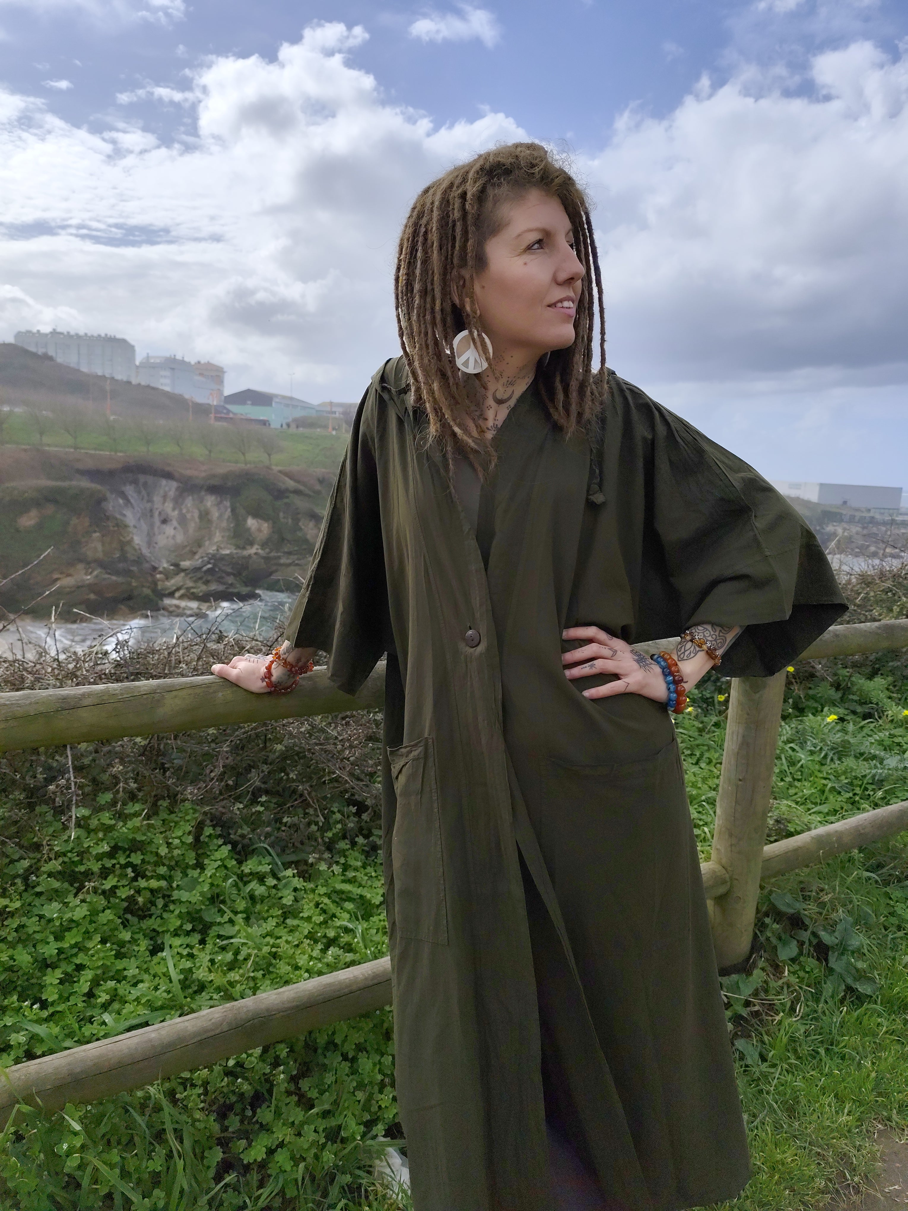 Chaqueta Boho Oversize Larga – Esencia Chumbera