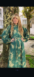 Vestido Camisero Tie-Dye Serpiente