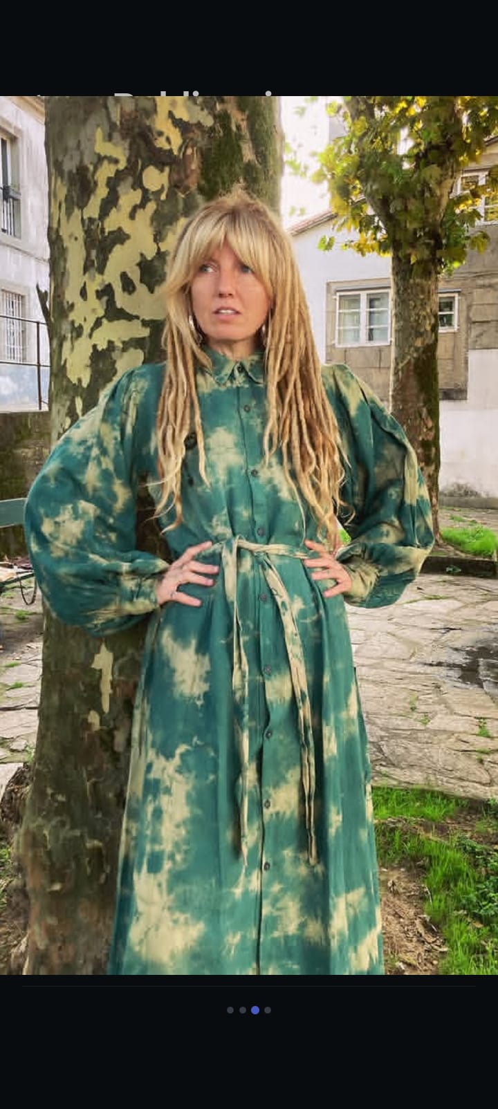 Vestido Camisero Tie-Dye Serpiente