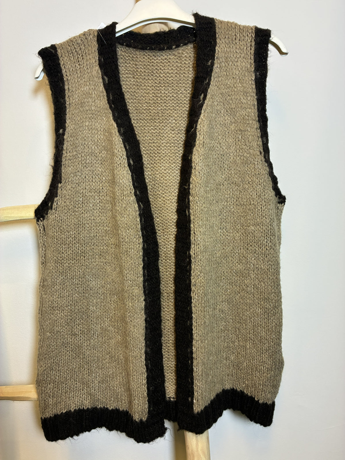 Chaleco Boho Bicolor de Punto