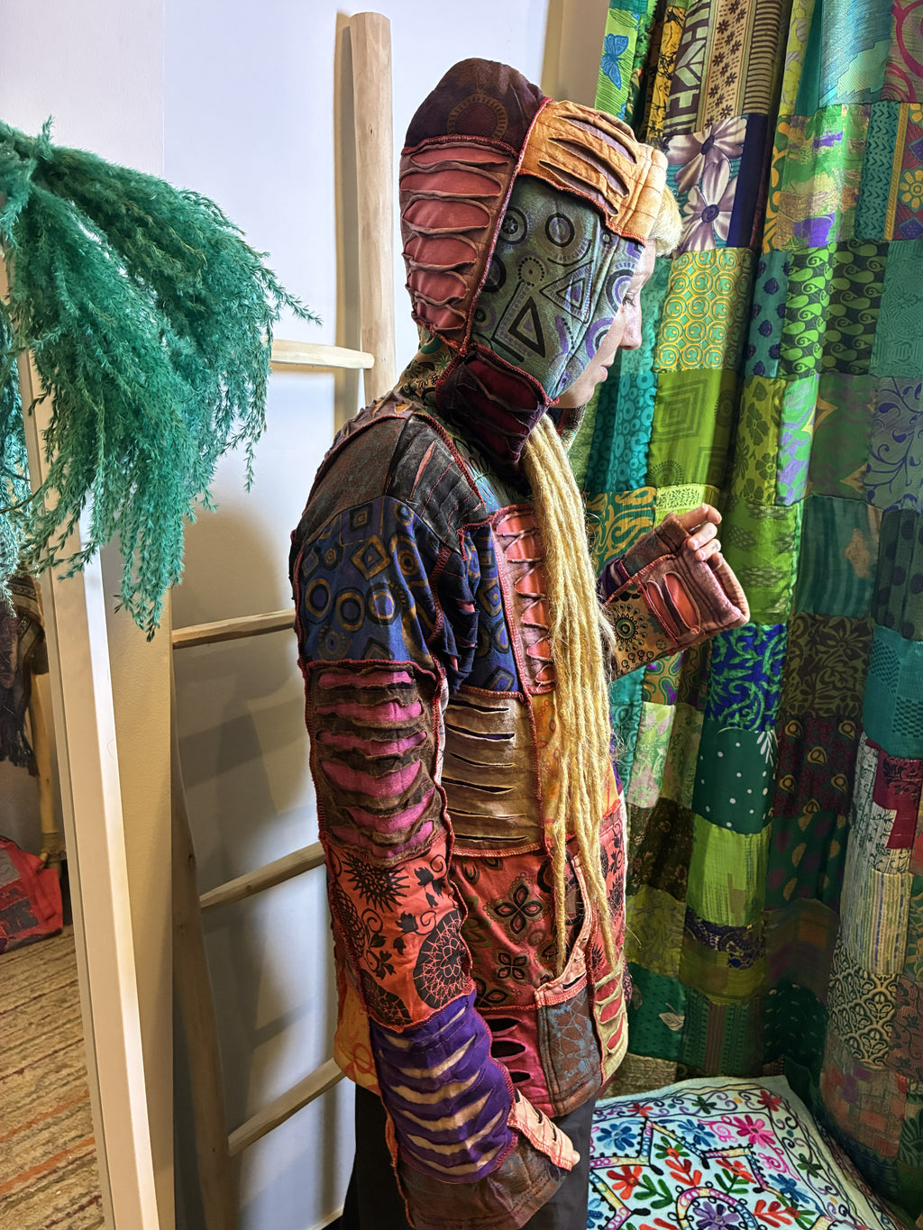 Chaqueta Patchwork Festival con Capucha