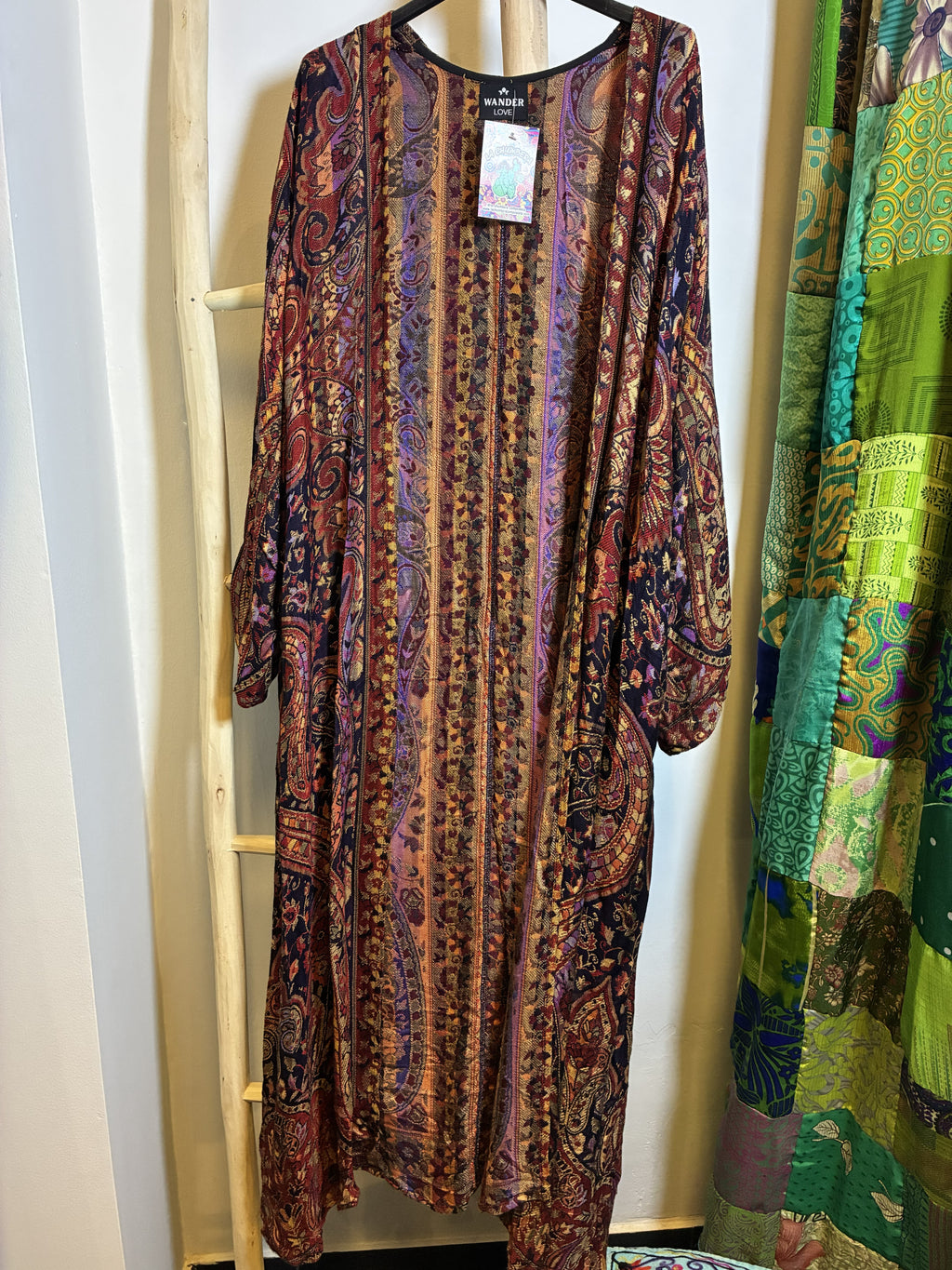 Kimono Largo Paisley Boho