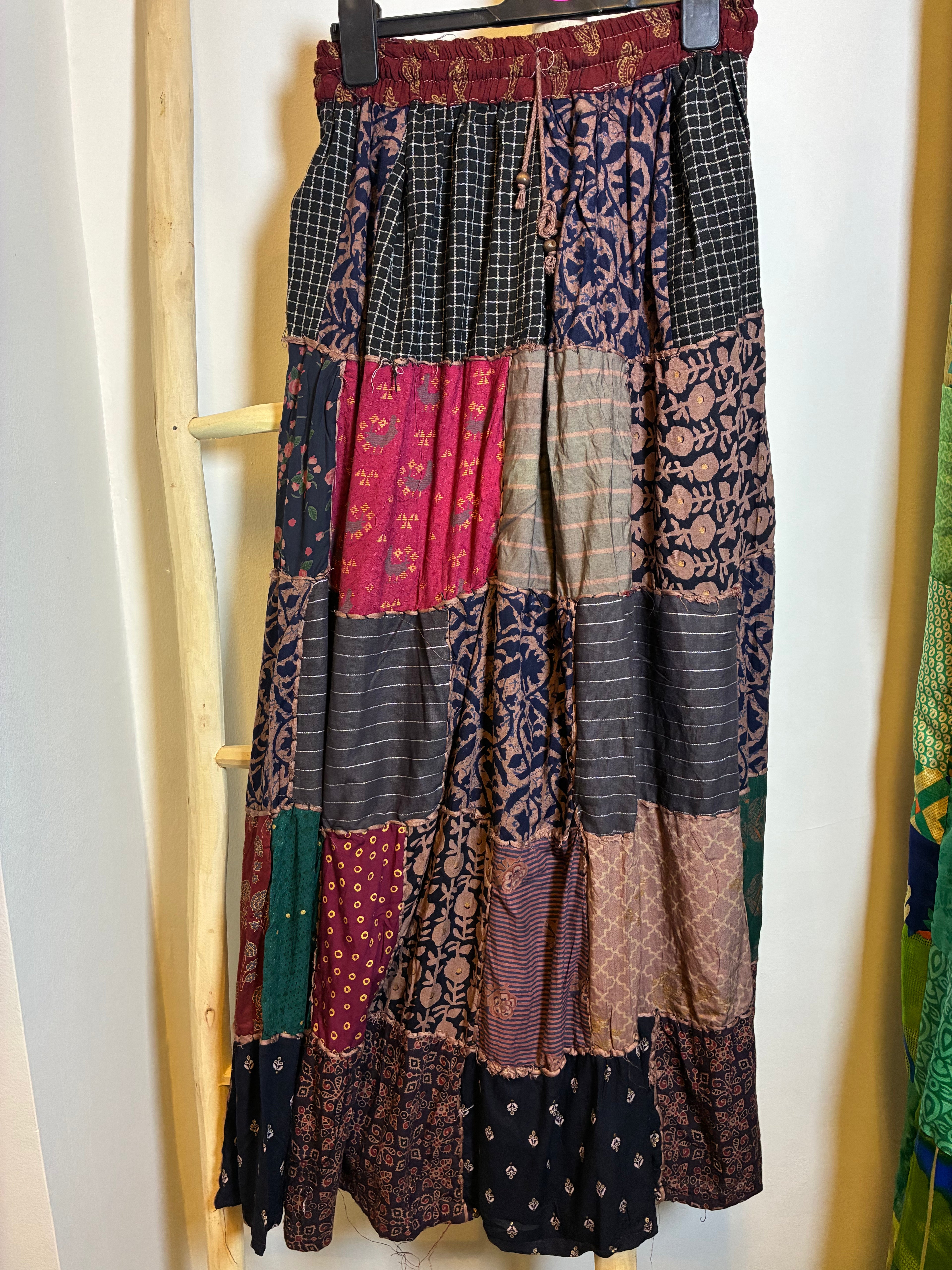Falda Maxi Patchwork Boho
