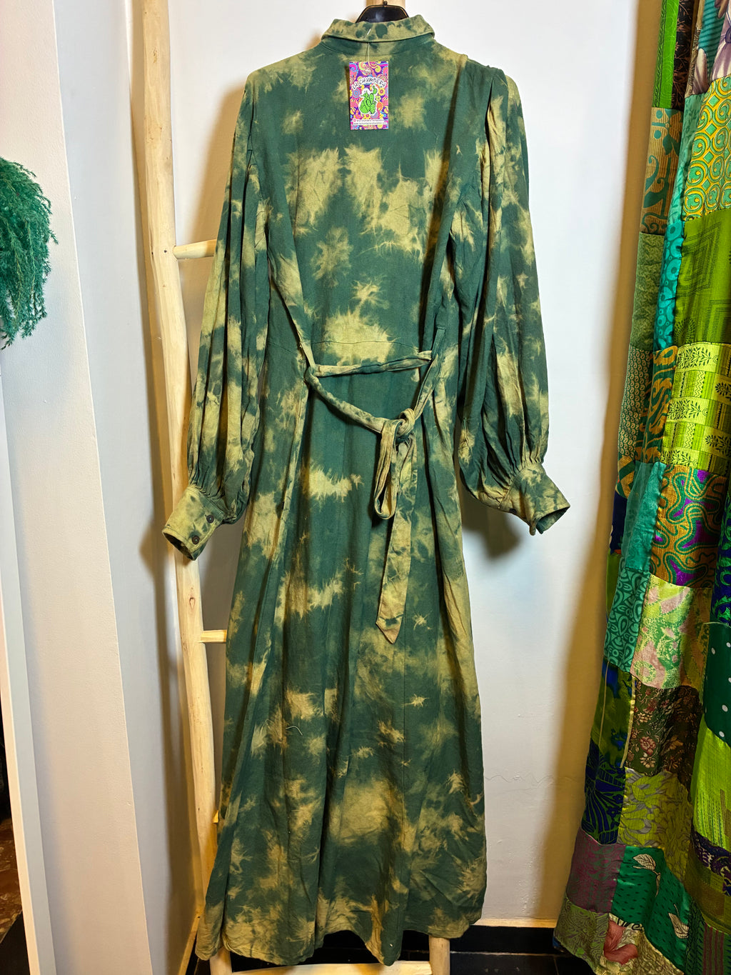 Vestido Camisero Tie-Dye Serpiente
