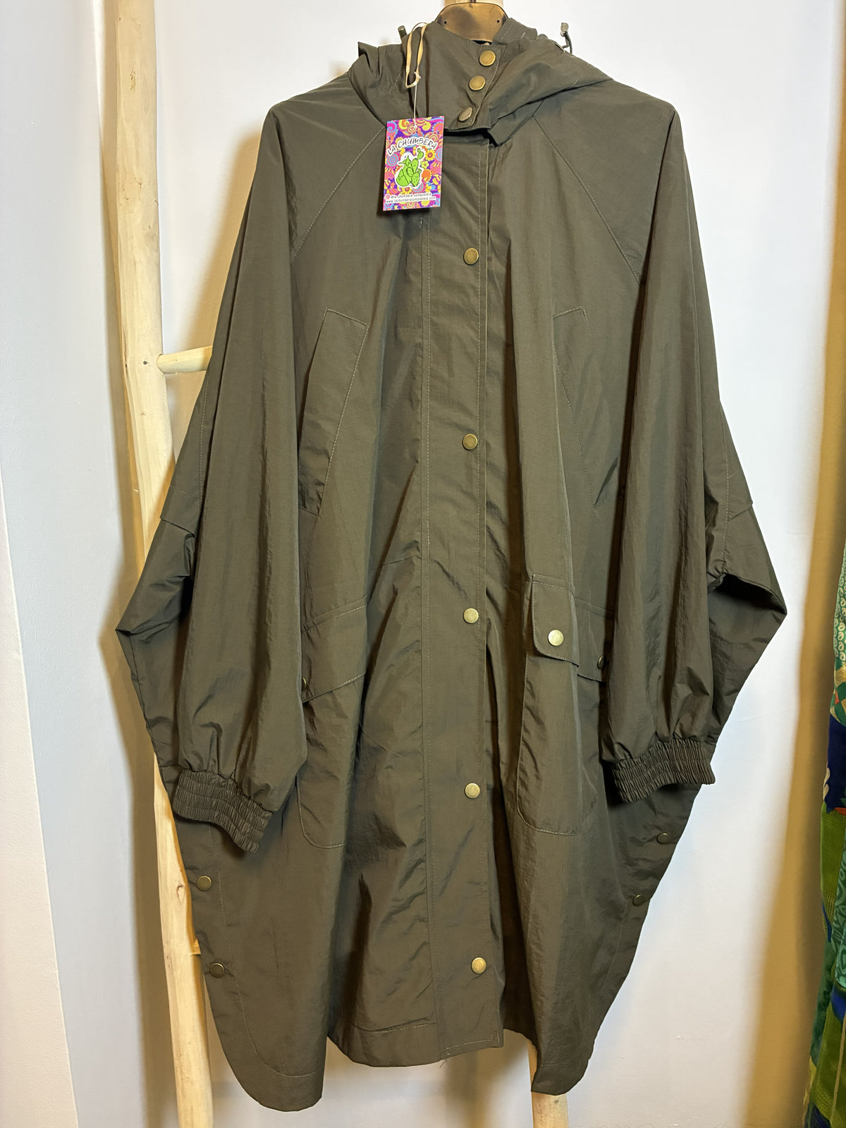 Chubasquero Oversize Boho Kaki