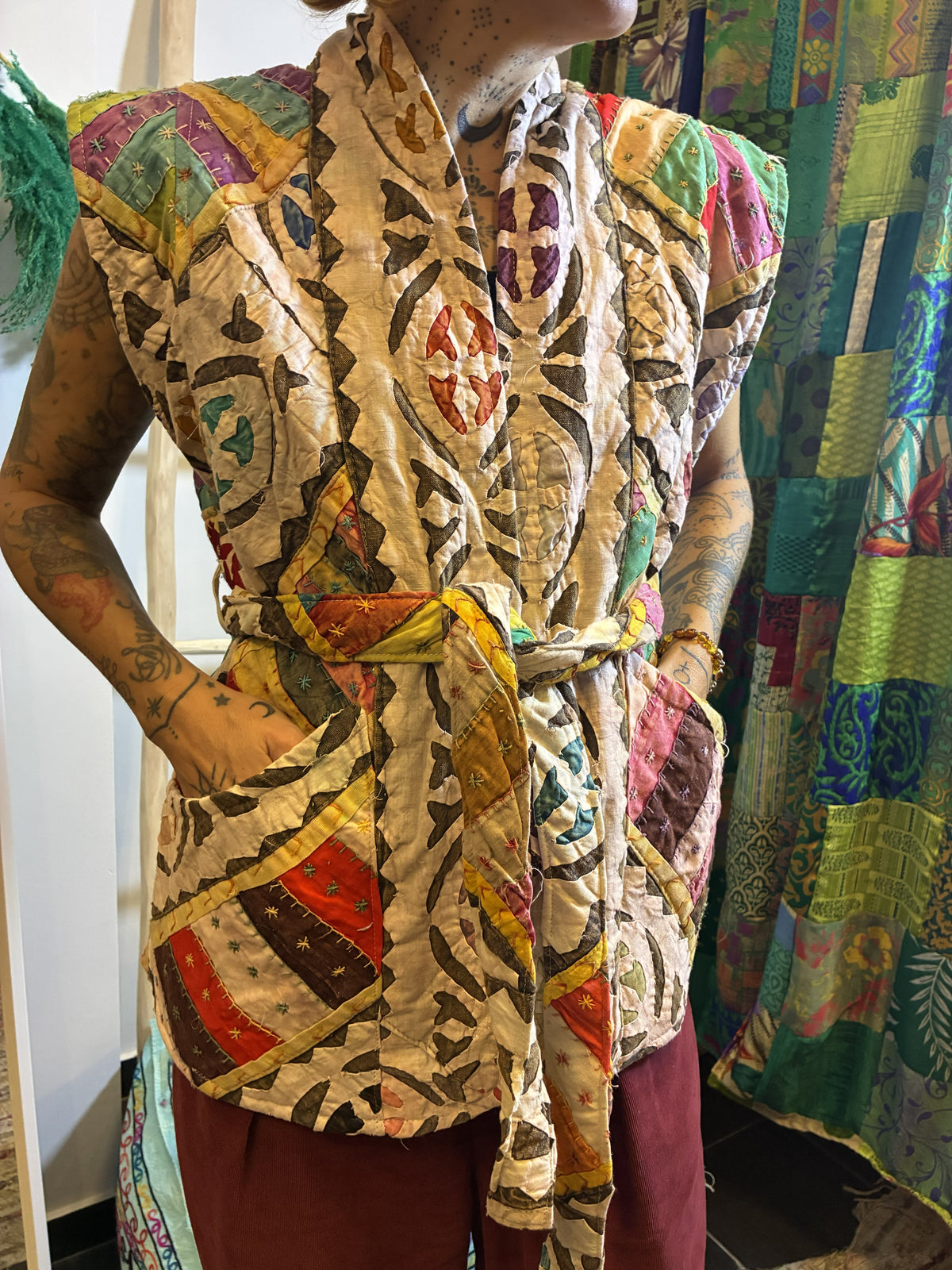 Chaleco Patchwork Nomad