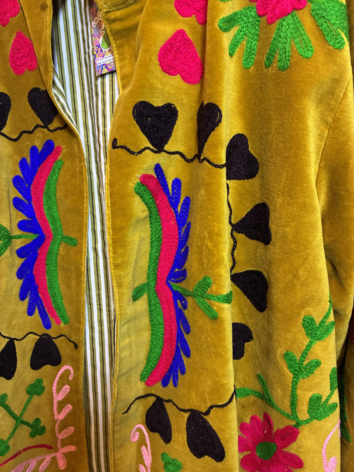 Chaqueta Suzani Mostaza