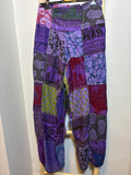 Pantalón Patchwork Morado Kantha
