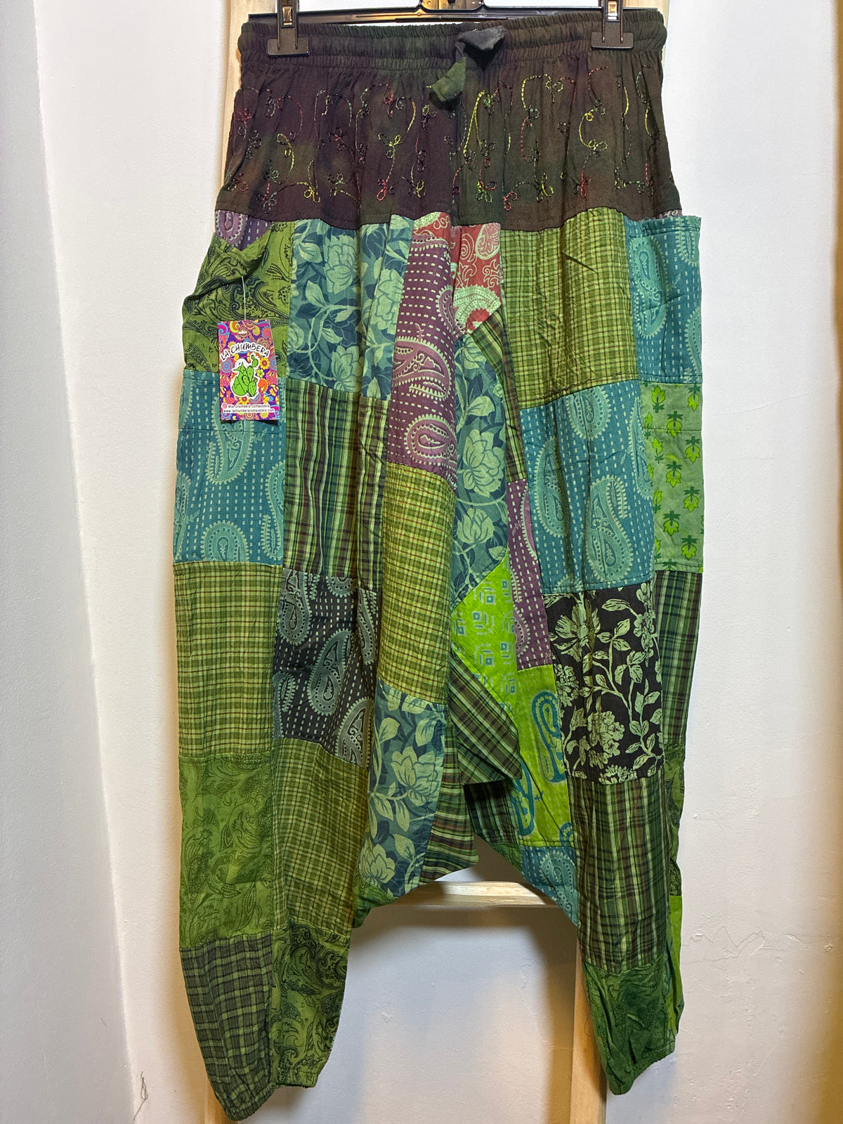Pantalón Baggy Patchwork Bosque