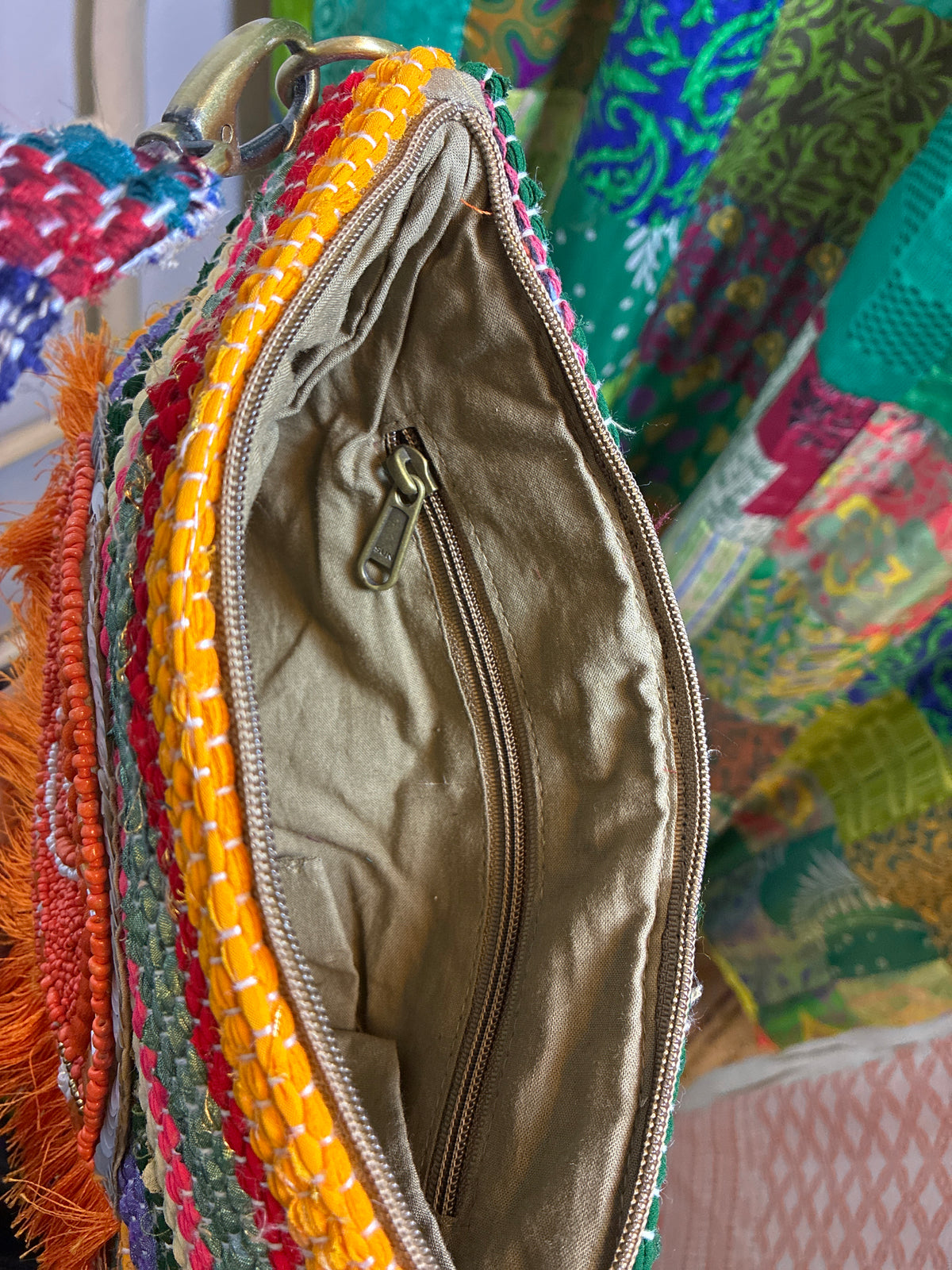 Bolso Bandolera Ojo Boho Multicolor