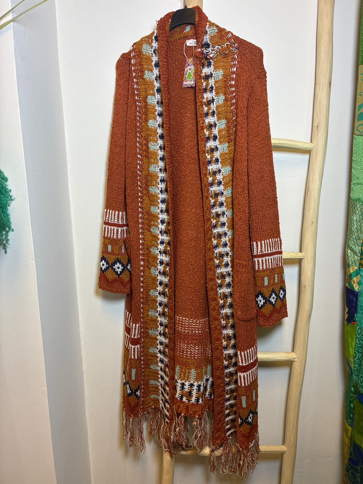 Chaqueta larga boho Andes