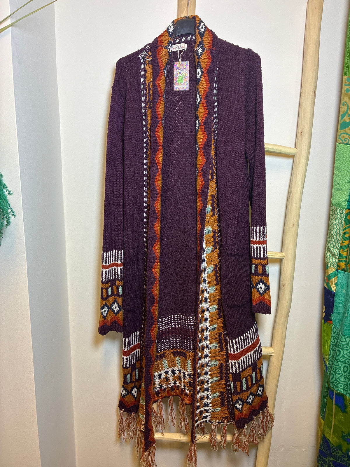 Chaqueta larga boho Andes