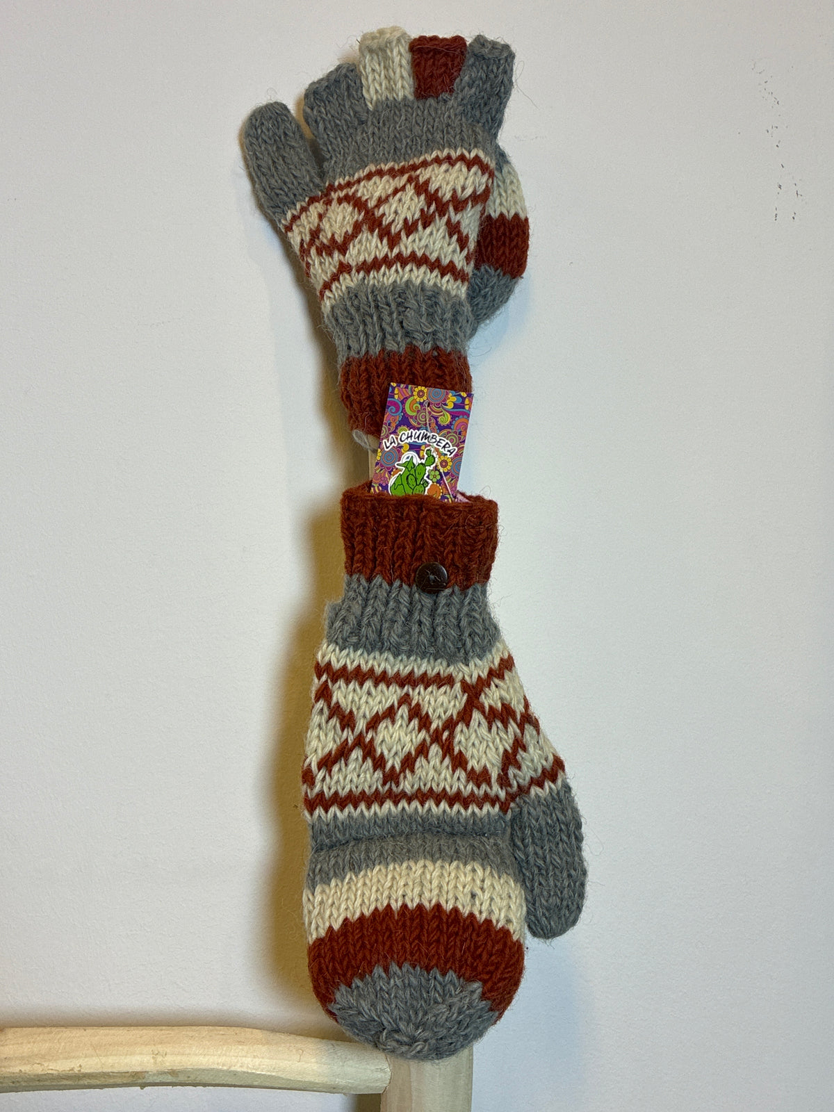 Guantes-manoplas de lana Nepal