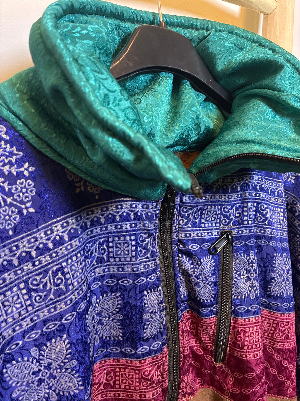 Chaqueta étnica oversize multicolor