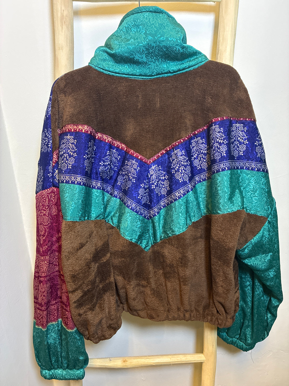 Chaqueta étnica oversize multicolor
