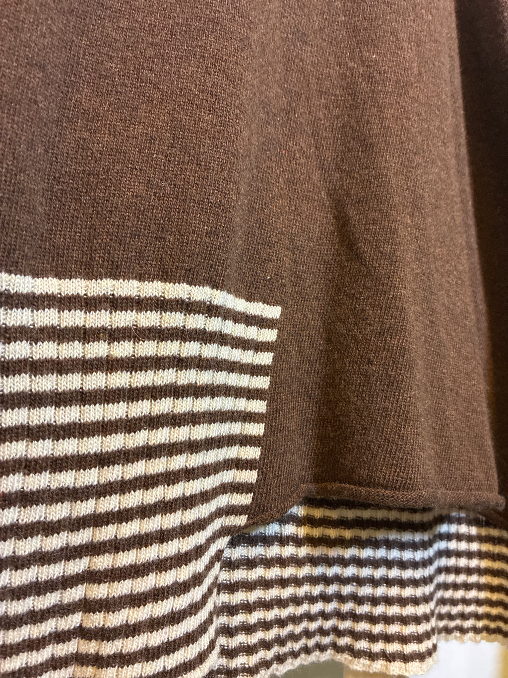 Jersey oversize azul y chocolate