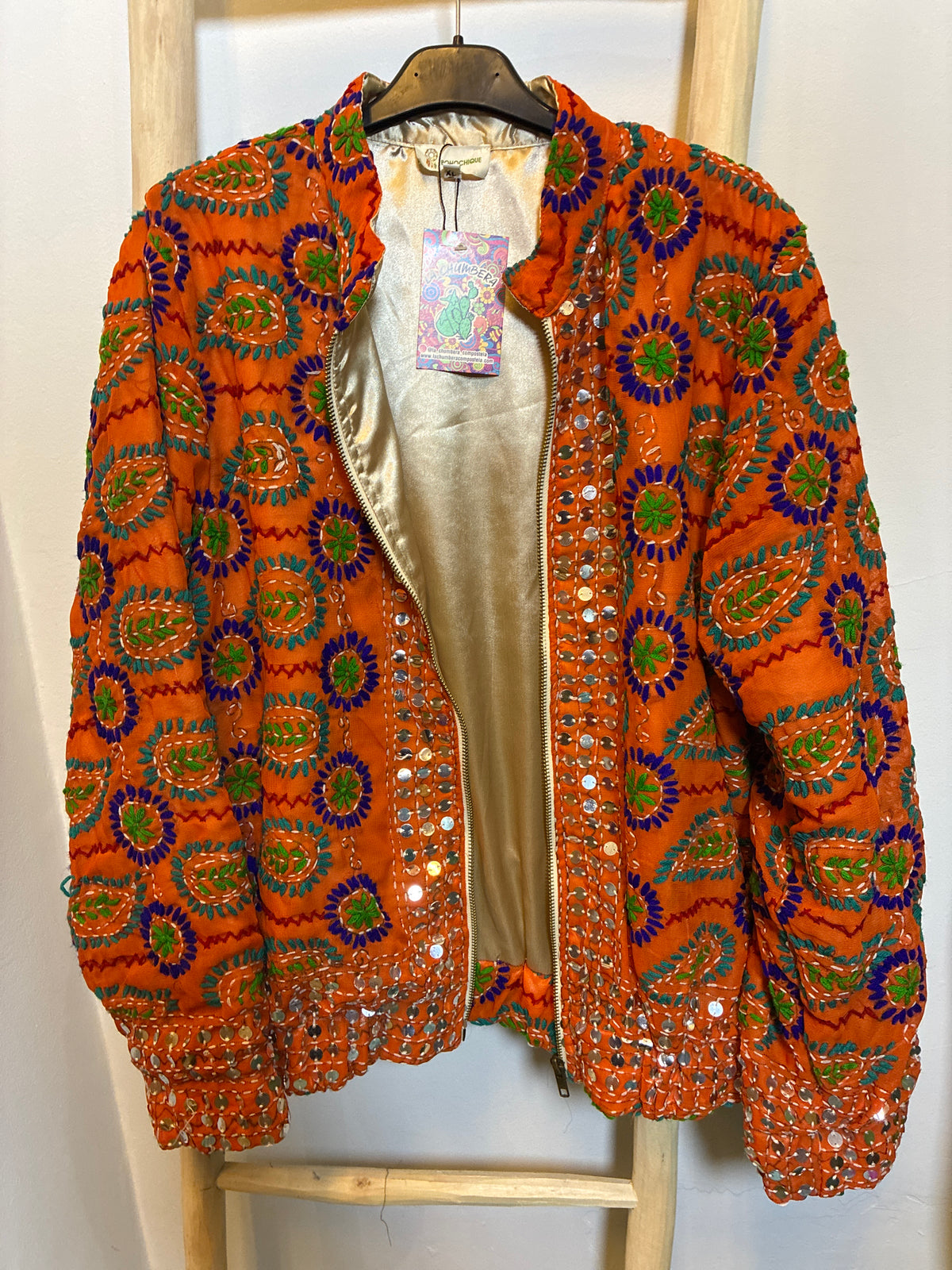 Chaqueta Espejos Bordada