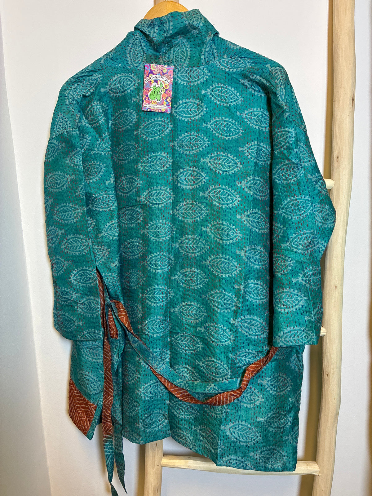 Kimono Kantha con cinturón