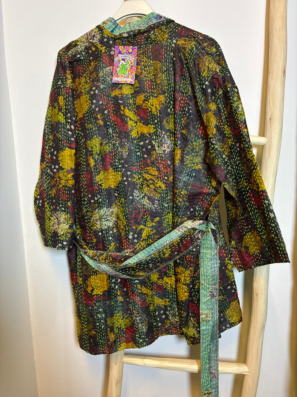 Kimono Kantha con cinturón