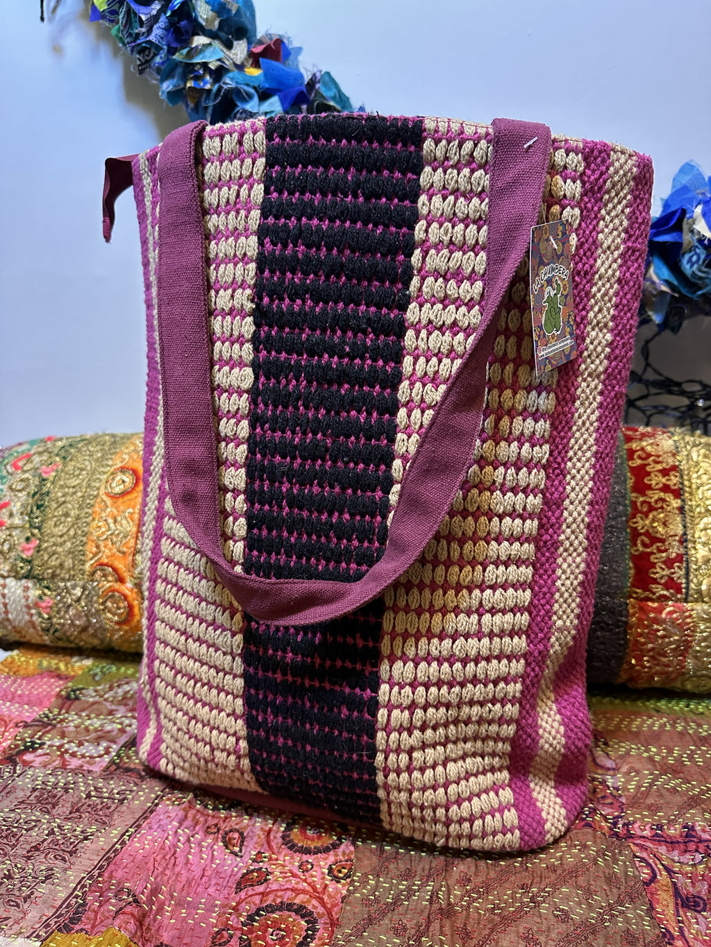 Bolso Tote Tejido Boho Jaipur